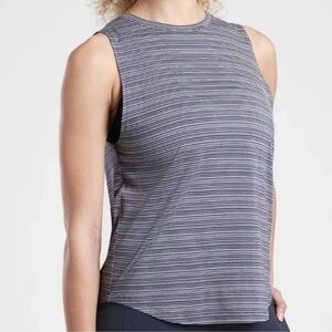 Athleta Striped Cloudlight Sleeveless Muscle Tank Top